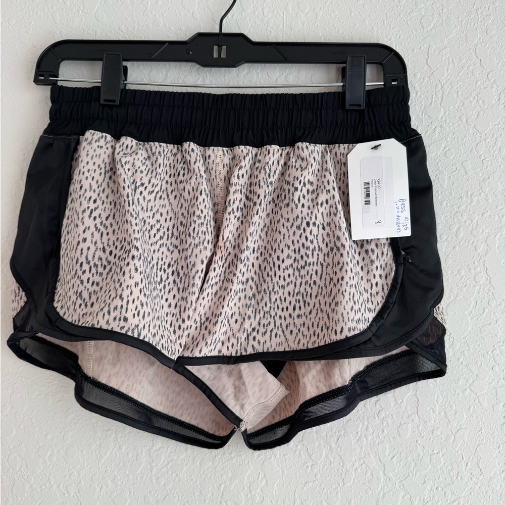 Lululemon Cheetah Print Athletic Shorts
